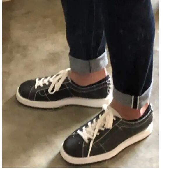 80’s Bottega Veneta LEATHER LOW TRAINERS in Color Block Size 45